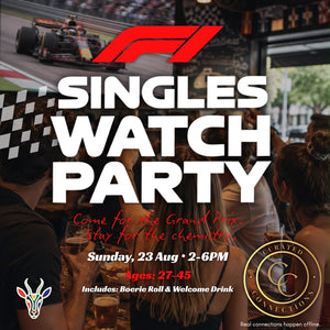 Sun - 23 Aug - F1 Singles Social Watch Party - Ages 27-45
