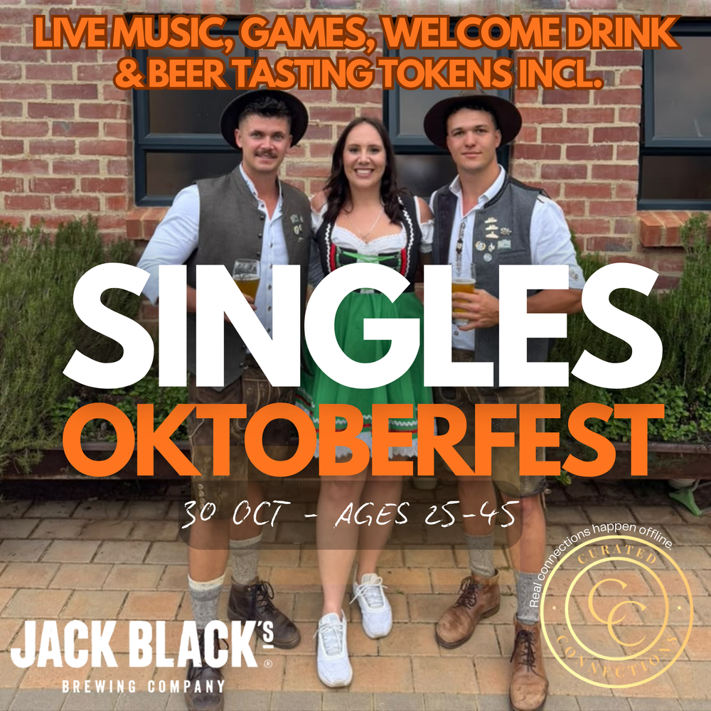 30 Oct - Fri - Singles Oktoberfest at Jack Black - Ages 25-45