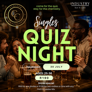 Thu - 30 July - Quiz Night at Industry Bar - Ages 25-36