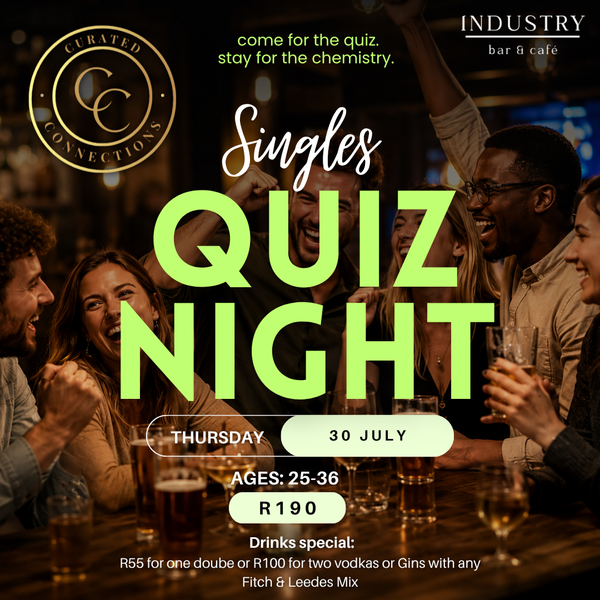 Thu - 30 July - Quiz Night at Industry Bar - Ages 25-36
