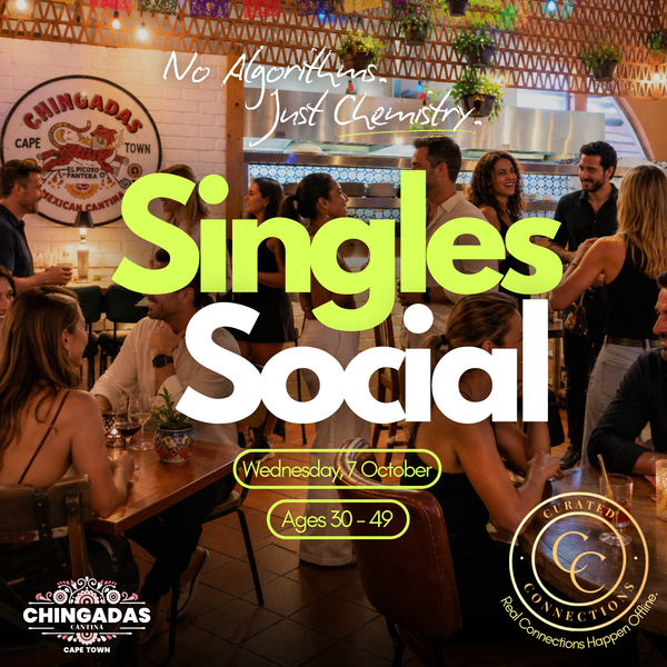 7 Oct - Singles Social at Chingadas - CPT - Ages 30-49