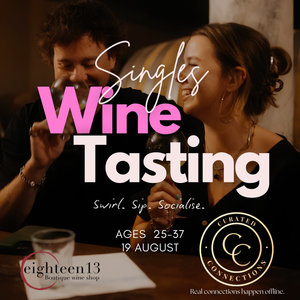 19 Aug -Singles Wine Tasting