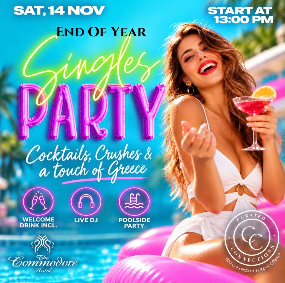 14 Nov - Singles End Of Year Summer Pool Cocktail Soiree - CPT