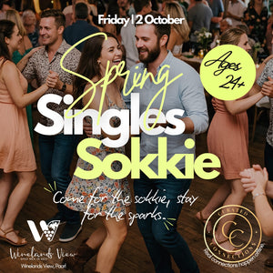 Fri - 2 Oct - Spring Singles Sokkie at the Winelands View - Paarl - Ages 24+